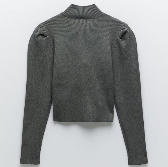 ZARA | Bloggers Fave Puff Sleeve Cut Out Sweater - Picture 15 of 16